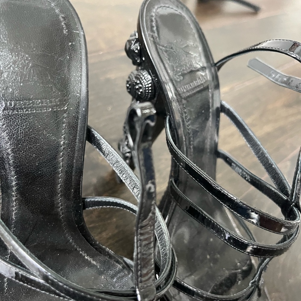 Burberry Black Strappy Women's Sandals - Picture 3 of 4